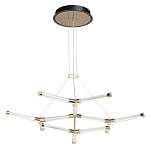 Люстра с геометрической конструкцией из вытянутых цилиндрических плафонов Hex Scaffold  варинант исполнения - 2 | Loft Concept в Грозном