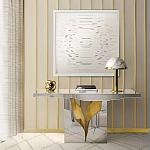 Консоль прямоугольная с основанием в виде расколотого камня Lapiaz варинант исполнения - 1 | Loft Concept в Грозном