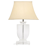 Настольная лампа хрустальная с бежевым абажуром Perfect варинант исполнения - 1 | Loft Concept в Грозном