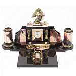 Настольный письменный набор из яшмы с декором в виде орла Manager Organizer варинант исполнения - 1 | Loft Concept в Грозном