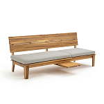 Садовый диван-трансофрмер Kate серый варинант исполнения - 6 | Loft Concept в Грозном