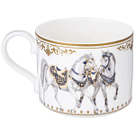 Чайный сервиз из фарфора с изображением лошадей на 6 персон 14 предметов Porcelain Horse Set варинант исполнения - 4 | Loft Concept в Грозном