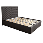 Кровать серая с подъемным механизмом Adelaide варинант исполнения - 1 | Loft Concept в Грозном