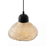 Подвесной светильник с янтарным фактурным плафоном Lamp with Frozen Glass Effect варинант исполнения - 2 | Loft Concept в Грозном