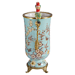 Ваза с двумя птичками из фарфора с бронзовыми элементами Garden of Eden варинант исполнения - 3 | Loft Concept в Грозном