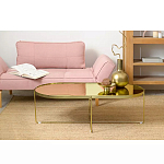 Кофейный столик овальный золотой Modern Mirror Gold Table варинант исполнения - 1 | Loft Concept в Грозном