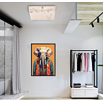 Люстра потолочная квадратная минималистичная Perfection of Geometry варинант исполнения - 5 | Loft Concept в Грозном