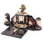 Настольный письменный набор из яшмы с декором в виде орла Manager Organizer варинант исполнения - 2 | Loft Concept в Грозном