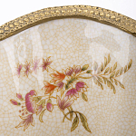 Ваза голубого цвета из фарфора с цветочным рисунком и бронзовой стрекозой Blue Garden варинант исполнения - 2 | Loft Concept в Грозном