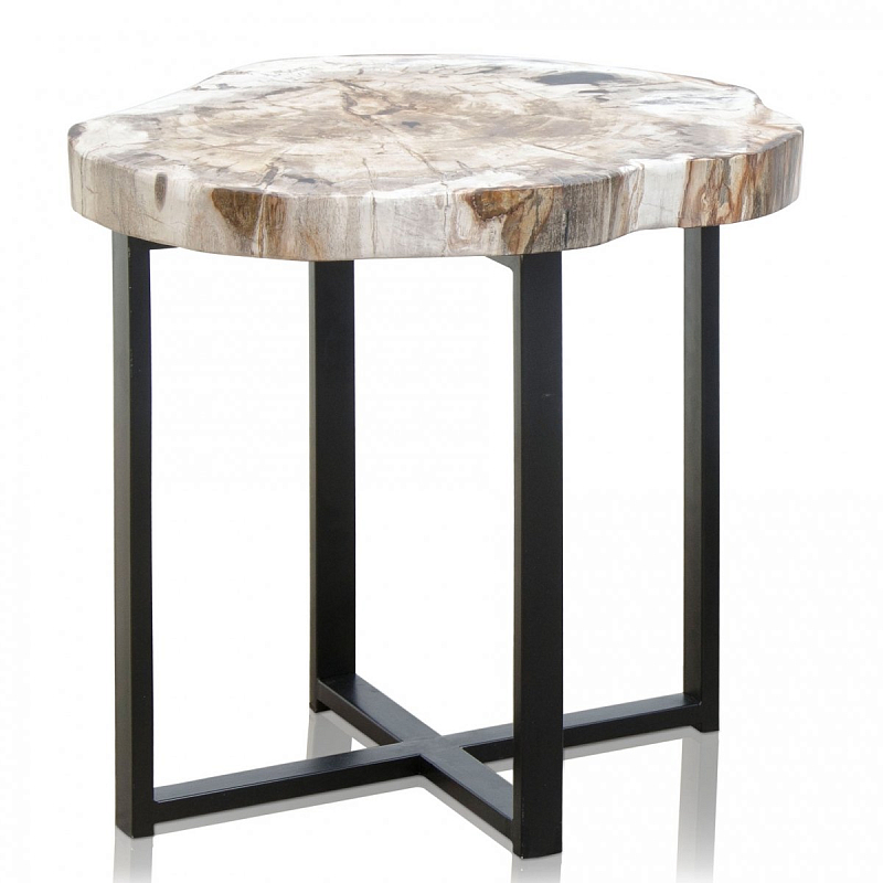 PETRIFIED WOOD COFFEETABLE S Окаменелое дерево Черный PETRIFIED WOOD COFFEETABLE S Окаменелое дерево Черный в Грозном | Loft Concept