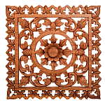 Панно из дерева квадратное Panel With Trees варинант исполнения - 1 | Loft Concept в Грозном