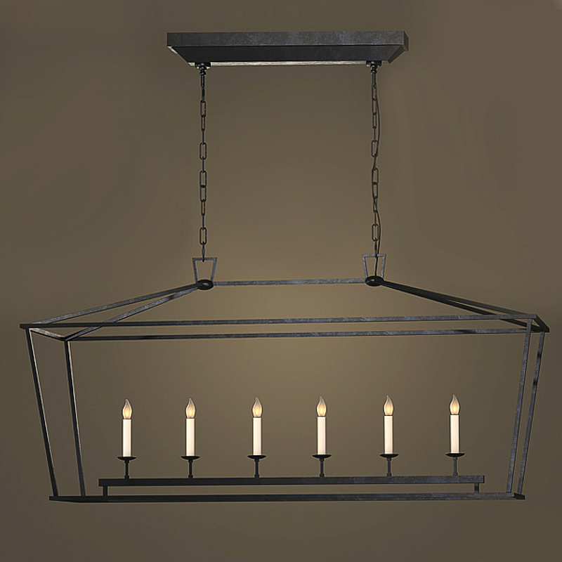 Люстра Linear Pendant Black Черный в Грозном | Loft Concept 