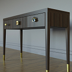 Дизайнерский Письменный стол Elsa Dreams Walnut с тремя ящиками варинант исполнения - 2 | Loft Concept в Грозном