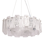 Люстра круглая с подвесными прямоугольными пластинами из стекла Glacier Panels варинант исполнения - 1 | Loft Concept в Грозном
