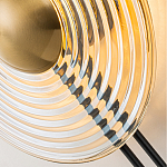 Бра с янтарным стеклянным диском и золотистыми акцентами Savio Glass Disc варинант исполнения - 6 | Loft Concept в Грозном