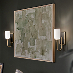  Бра с прямоугольным черным основанием и белым матовым цилиндрическим плафоном Kichler варинант исполнения - 15 | Loft Concept в Грозном