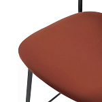Стул барный с широкой полукруглой спинкой Chair Smooth Shapes варинант исполнения - 5 | Loft Concept в Грозном