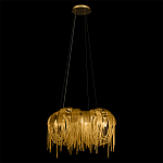 Люстра подвесная круглая с изогнутыми металлическими дугами и ниспадающими цепочками 65 см Atlantis Chain варинант исполнения - 3 | Loft Concept в Грозном