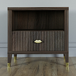 Прикроватная тумбочка с полкой Elsa Dreams Walnut  варинант исполнения - 5 | Loft Concept в Грозном