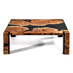 Кофейный Стол River in Autumn Elm Resin Coffee Table варинант исполнения - 1 | Loft Concept в Грозном