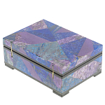 Шкатулка из натурального камня лазурит и чароит Stone Casket варинант исполнения - 4 | Loft Concept в Грозном