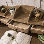 Стол-бюро из массива дерева Margery Provence Desk варинант исполнения - 8 | Loft Concept в Грозном