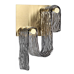 Бра волнистой формы из фактурного стекла Wave варинант исполнения - 1 | Loft Concept в Грозном