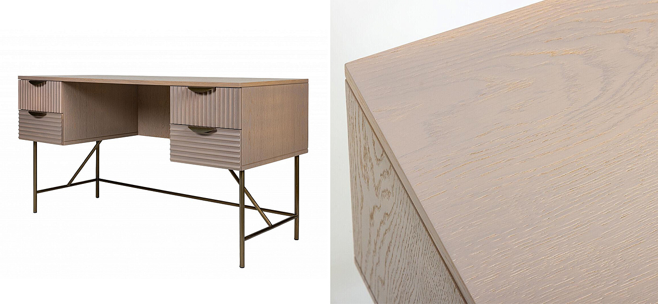 Рабочий стол Antique Order Бежевый Шпон Дуба Рабочий стол Antique Order Бежевый Шпон Дуба - Loft-Concept в Грозном