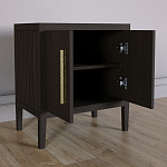 Тумбочка Primo с дверцами шпон темный орех варинант исполнения - 4 | Loft Concept в Грозном