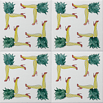 Плитка дизайнерская с рисунком Пина Колада варинант исполнения - 1 | Loft Concept в Грозном