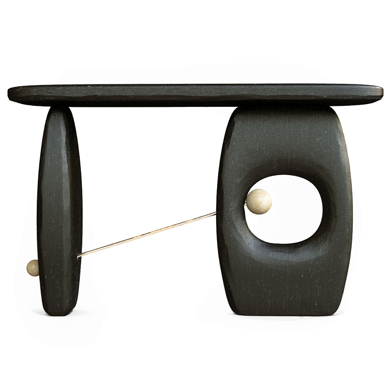 Консоль Lusitania Латунь Черный матовый в Грозном | Loft Concept 