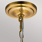 Подвесной светильник латунного цвета с прозрачным стеклянным плафоном Feiss варинант исполнения - 3 | Loft Concept в Грозном