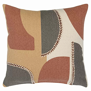 Подушка декоративная с геометрическим узором и плетенными вставками Divine Abstractions
