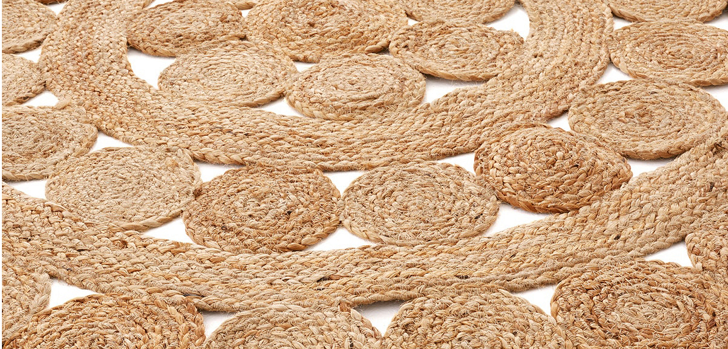 Ковер Wicker Circles Carpet 100% джут Ковер Wicker Circles Carpet 100% джут - Loft-Concept в Грозном