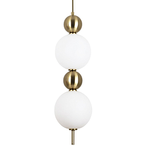 Подвесной светильник с плафонами шарами из акрила и металла Crystal Globule Spheres Hanging Lamp