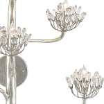 Бра серебряное в виде растения Silver Flower Glade варинант исполнения - 1 | Loft Concept в Грозном