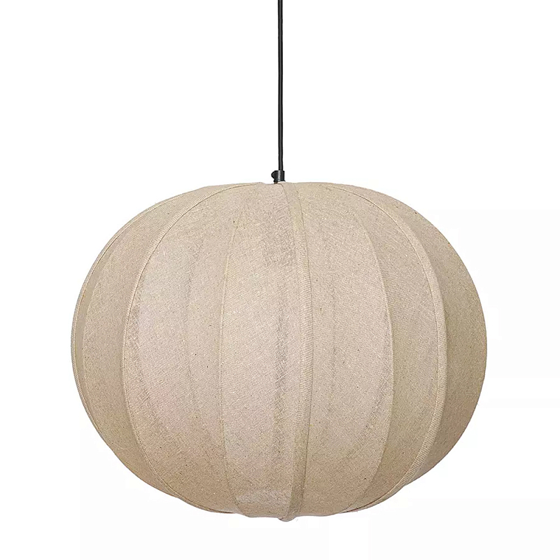 Подвесной светильник с бежевым тканевым абажуром Modern Textured Table Lamp Бежевый Подвесной светильник с бежевым тканевым абажуром Modern Textured Table Lamp Бежевый в Грозном | Loft Concept