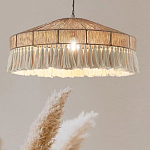 Люстра круглая плетеная с кисточками Dome Sun Glow варинант исполнения - 2 | Loft Concept в Грозном