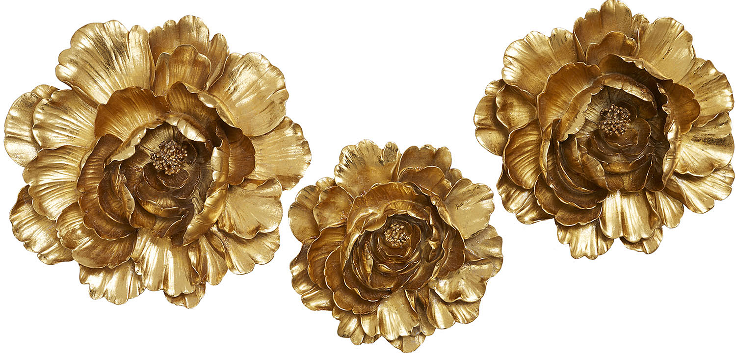 Аксессуар на стену Decor Flowers Rose Hip gold Аксессуар на стену Decor Flowers Rose Hip gold - Loft-Concept в Грозном