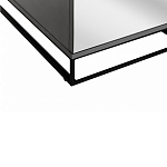 Двухдверный шкаф с зеркальными дверцами Strict Lines варинант исполнения - 4 | Loft Concept в Грозном