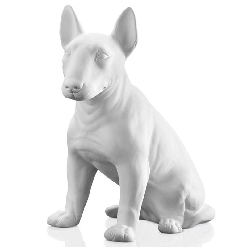 Статуэтка Bull Terrier Bisc. Белый Черный Статуэтка Bull Terrier Bisc. Белый Черный в Грозном | Loft Concept