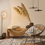 Чехол на подушку с узором в этно-стиле Blue Ikat варинант исполнения - 7 | Loft Concept в Грозном