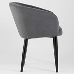 Мягкое кресло на металлических ножках Shaggy Dark Grey варинант исполнения - 2 | Loft Concept в Грозном