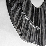 Зеркало в фактурной черной раме в современном стиле Black Maelstrom варинант исполнения - 2 | Loft Concept в Грозном