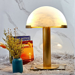 Настольная лампа c абажуром в форме купола из натурального камня  Heavenly Harmony варинант исполнения - 3 | Loft Concept в Грозном