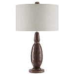 Настольная лампа из мрамора с тканевым абажуром Seductress варинант исполнения - 3 | Loft Concept в Грозном