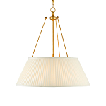 Подвесной светильник светодиодный с фактурным тканевым конусообразным абажуром White Fabric Lampshade варинант исполнения - 1 | Loft Concept в Грозном