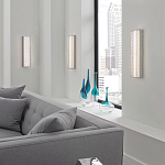 Бра прямоугольное в серебрянном цвете с ажурной решеткой Feiss варинант исполнения - 3 | Loft Concept в Грозном