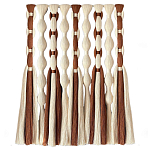 Дизайнерский Декор на стену с кисточками из хлопковых нитей wall panel Thread brushes варинант исполнения - 4 | Loft Concept в Грозном