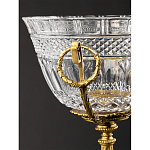 Чаша из рельефного стекла прозрачного цвета на бронзовой подставке Eden Garden варинант исполнения - 5 | Loft Concept в Грозном